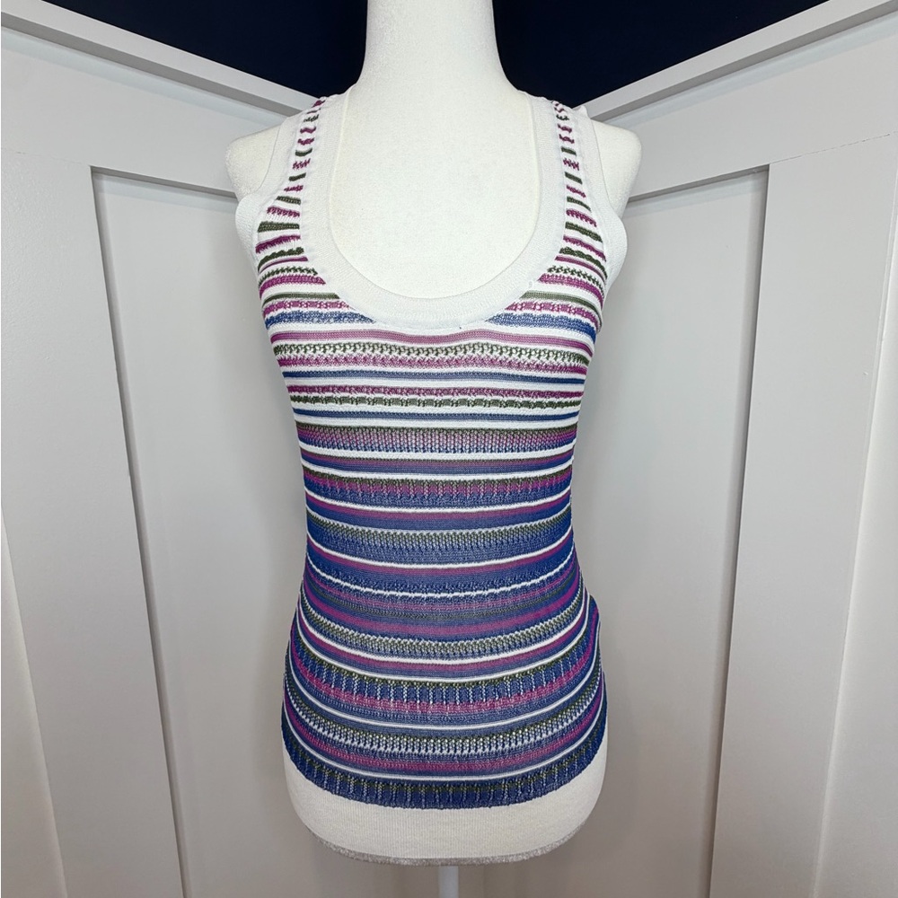 Veronica Beard Nabella Striped Knit Tank - NWOT - XS - Picture 2 of 14